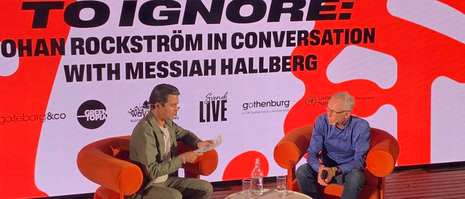 Johan Rockström in conversation with Matthias Hallberg.