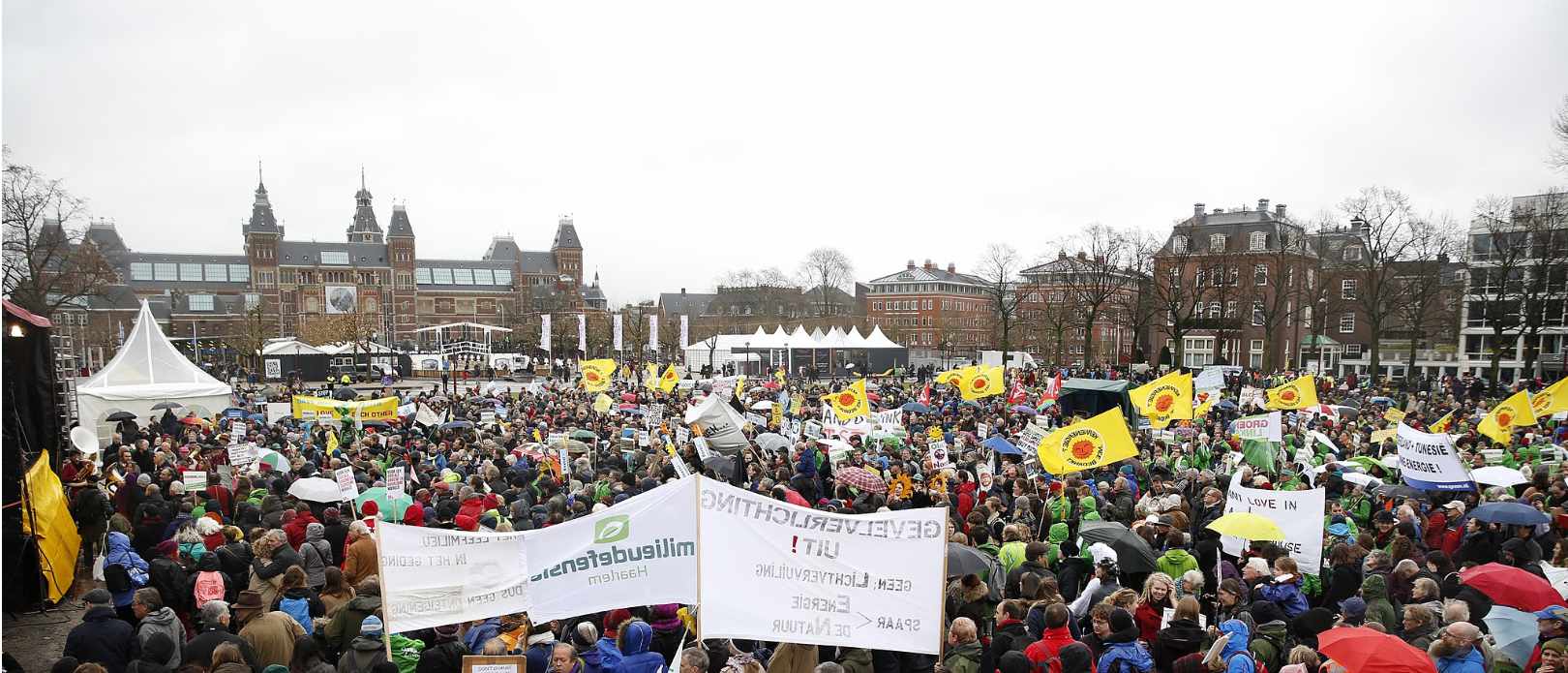 Demonstrations against climate change in Amsterdam in 2015