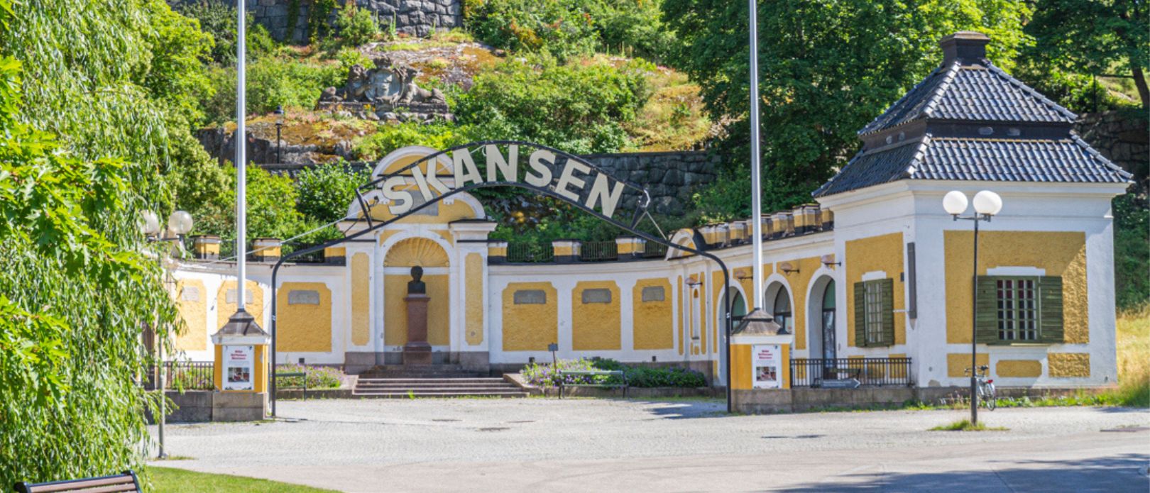 Entrance to the Skansen open-air museum